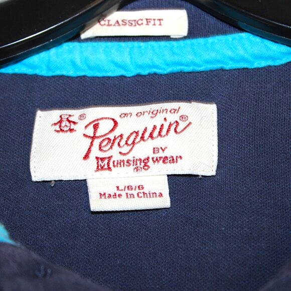 Original Penguin Polo Shirt - Classic Fit - Size L - Blue - Picture 2 of 6